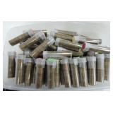 Box of 100 date rolls Lincoln wheat cents,