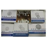 Lot of 6 full & partial boxes of assorted coin