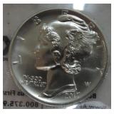 2017 $25 Mercury 1oz platinum coin