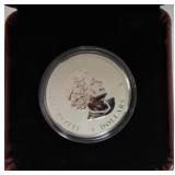 2010 $5 Canada Piedfort 1oz .999 silver