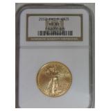 2002 $25 Gold Eagle, NGC MS69