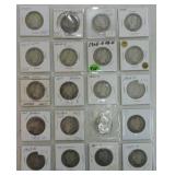 Lot of 20 Barber halves 1904-07
