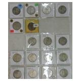 Lot of 17 Walking Liberty halves 1919-27