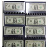Lot of US $1 FRN, sets of assorted consecutive