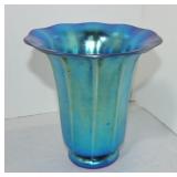 Steuben Blue Aurene art glass vase,