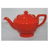 Hall China 6 cup Hollywood teapot, Chinese Red
