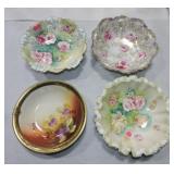 R.S. Prussia and Bavarian lot of 4 deep bowls