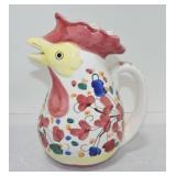 Rooster pitcher, 9 1/2"