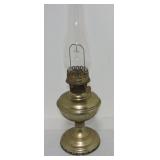 Aladdin nickel over brass oil lamp