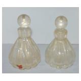 Murano 5 1/4" pair of perfume bottles