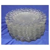 American Fostoria lot of 10 - 9 1/2" dinner plates