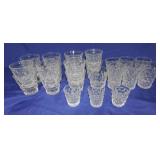 American Fostoria lot of assorted tumblers