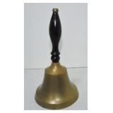 Brass hand bell, 9"