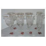 Gorham set of stemware: 6 - 8 1/4" and