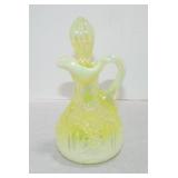 Vaseline Uranium glass opalescent cruet