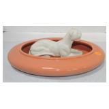 Royal Haeger console bowl with lion