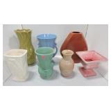 Lot of 7 pottery vases & planters