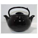 Hall China black teataster teapot
