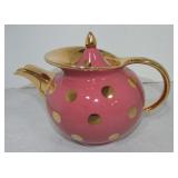 Hall China Windshield teapot, camellia with