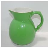 Hall China green Princeton jug