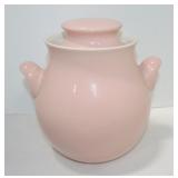 Hall China pink cookie jar