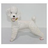 Pottery poodle figure, 9"