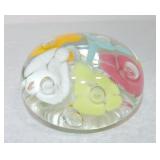 Joe St. Clair floral paperweight