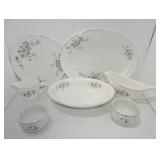 Hall China lot of 7 pcs - cake plate, 13 1/2"