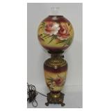 GWTW floral lamp, 25"