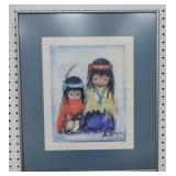 DeGrazia print, 20"x17"