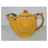 Hall China Nautilus teapot, warm yellow