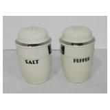 Hall China Silhouette Medallion salt and