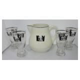 Hall China Silhouette Simplicity jug and