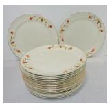Hall China Autumn Leaf set of 16 - 9" luncheon