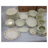 Hall China Autumn Leaf lot of 51 pcs, various