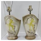 MCM pair of table lamps