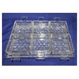 American Fostoria 7 pc appetizer set