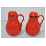 Hall China pair of shakers, Chinese Red