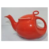Hall China Streamline teapot, Chinese Red