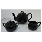 Hall China French teapot with Boston cream &