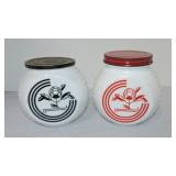 Anchor Hocking lot of 2 canisters