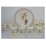 Harker Pottery lot of 10 pcs, various condition