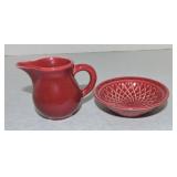 Harlequin individual creamer and nut dish,