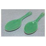 Kitchen Kraft lot of 2 spoons, nicks