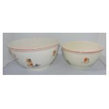 Oven Serve Tulip large & medium mixing bowls