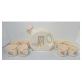 Universal jug and 8 tumblers