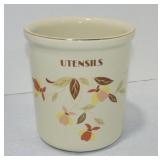 Hall China Autumn Leaf utensil crock