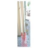 Pair of painted boat oars