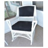 Antique wicker rocker