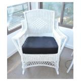 Antique wicker rocker